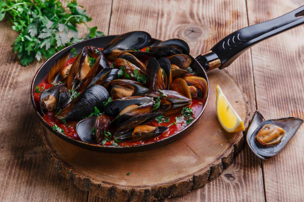 Moules façon méditerranéenne
