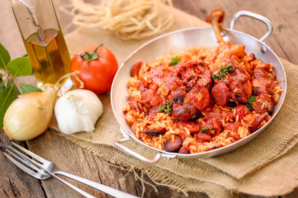 Poulet et chorizo façon jambalaya
