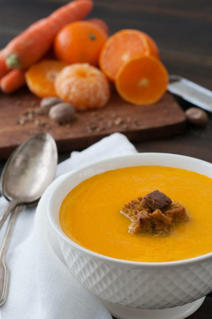 Créme de carotte à la mandarine