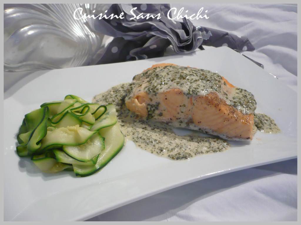 Pavés de saumon vapeur sauce à l&rsquo;oseille