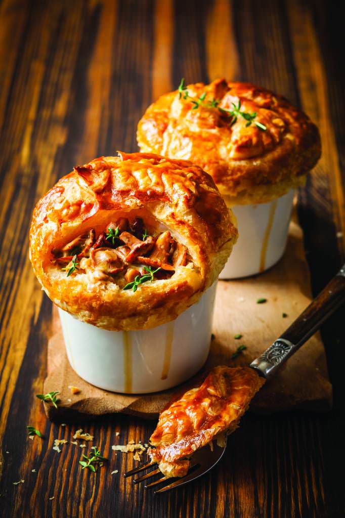 Champignons sauvages en croûte