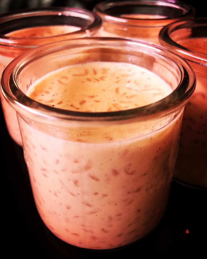 Riz de konjac au lait et vanille caramel