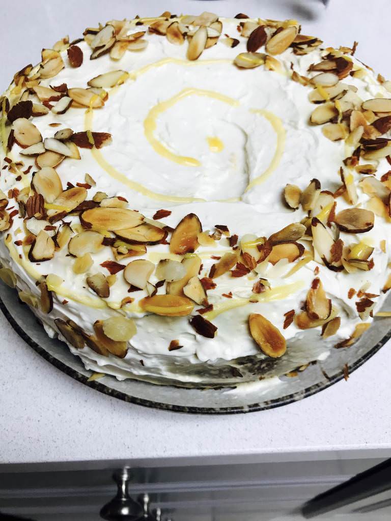 Gâteau de carottes cœur cheesecake