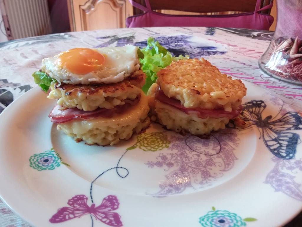 Croques monsieur de coquillettes