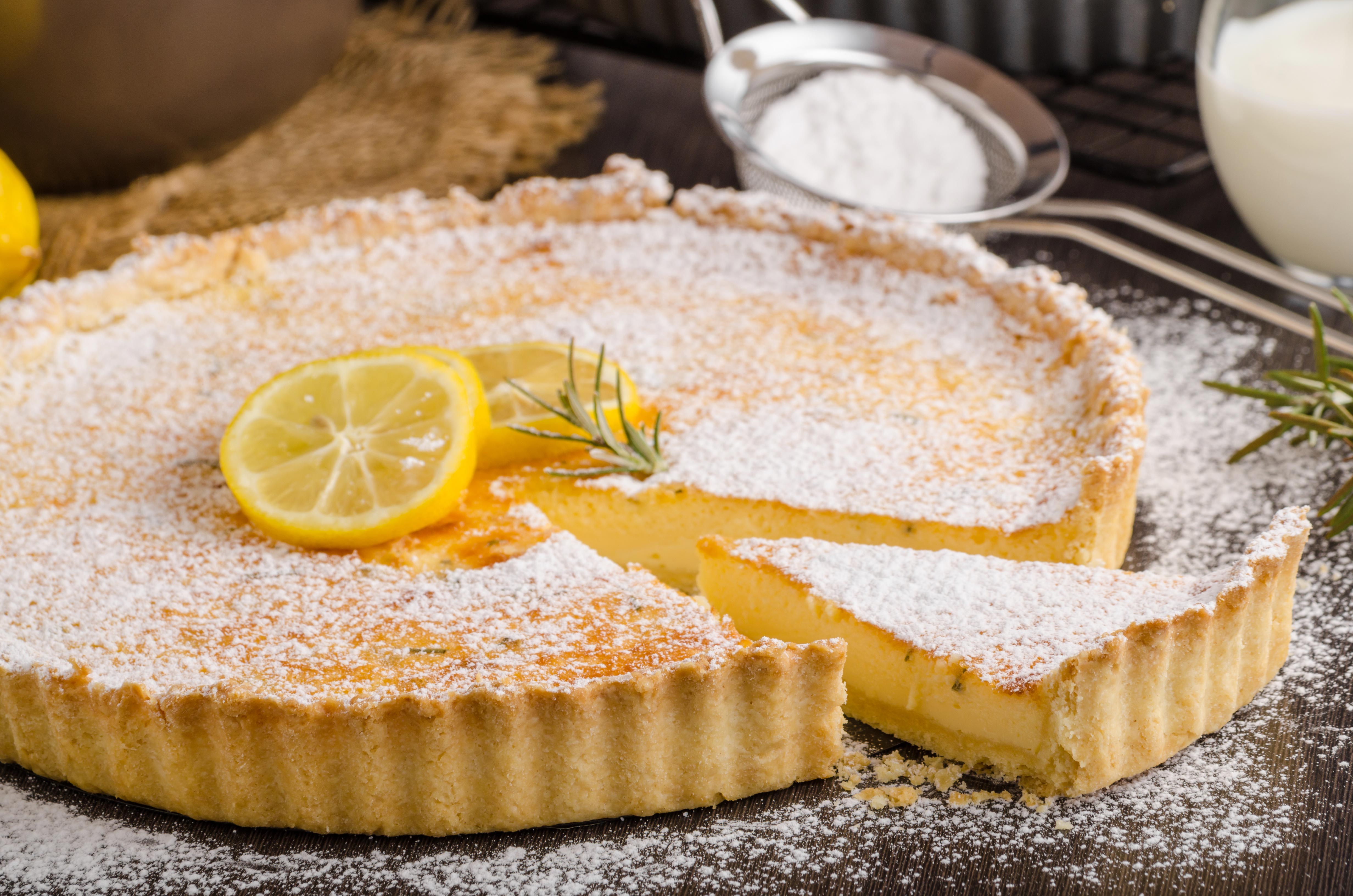 Tarte citron romarin un mélange de gout original, à tester c&amp;#39;est gourmand