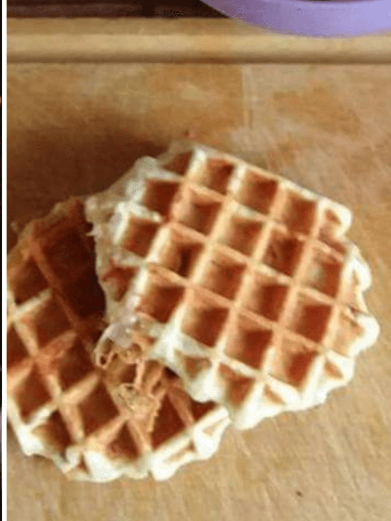 Gaufres aux maroilles et jambon cru