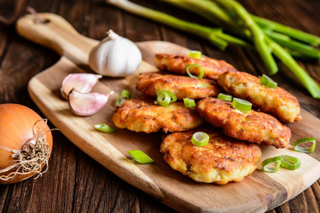 Pancakes de thon aux oignons verts