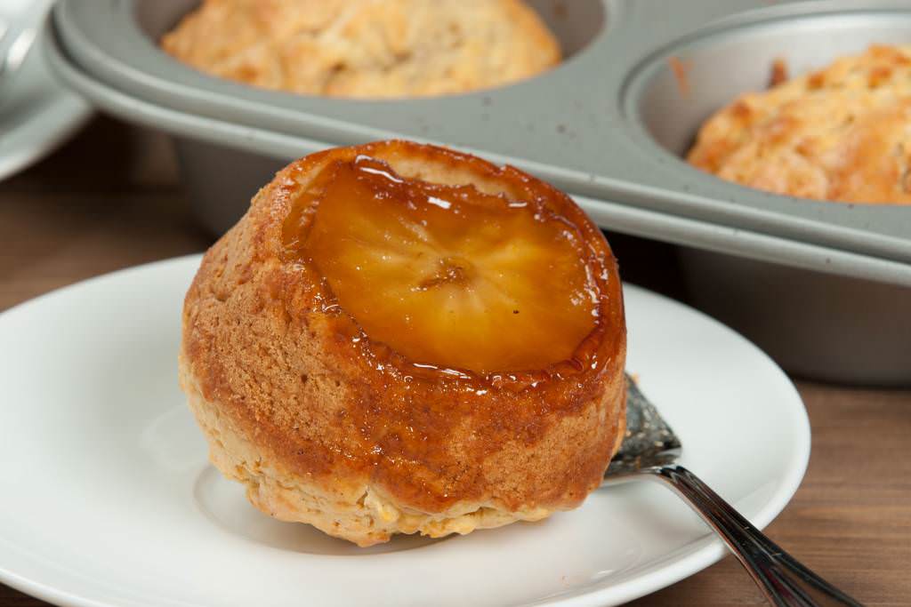 Muffins renversés aux pommes