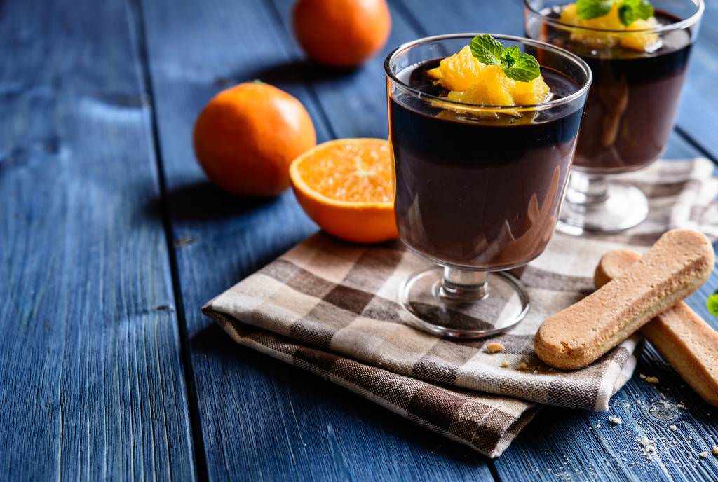 Panna cotta chocolat orange