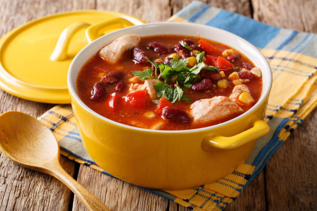 Poulet façon chili con carne