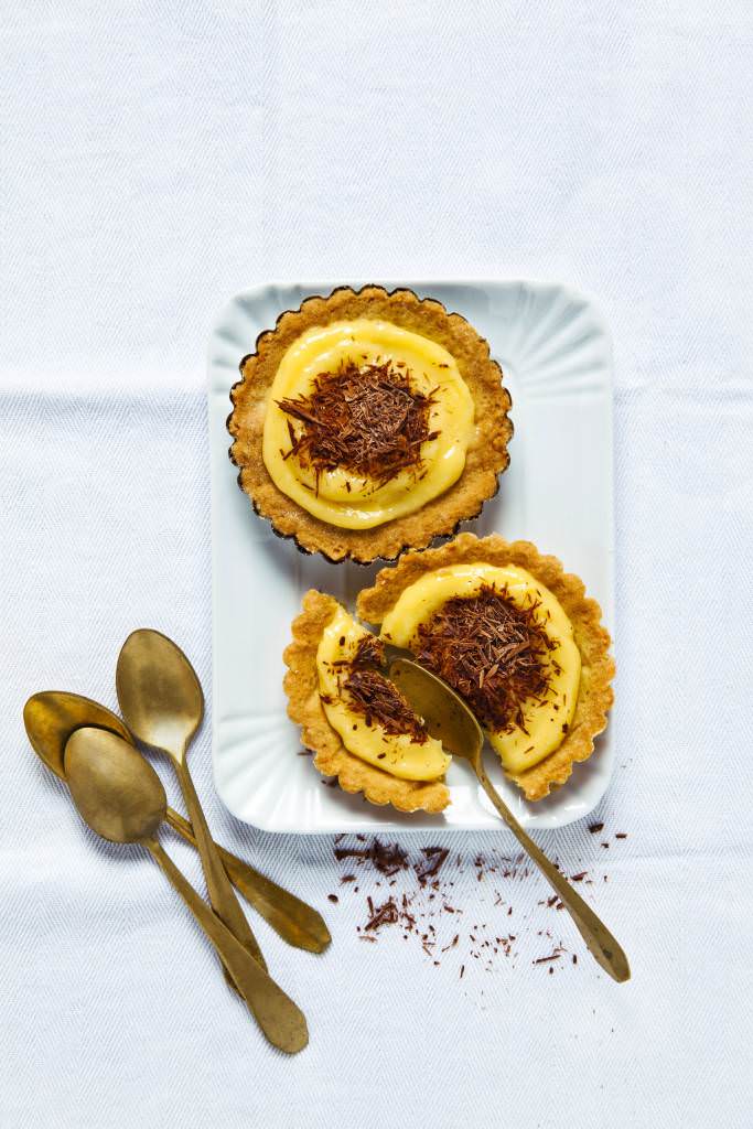 Tartelettes lemon curd chocolat