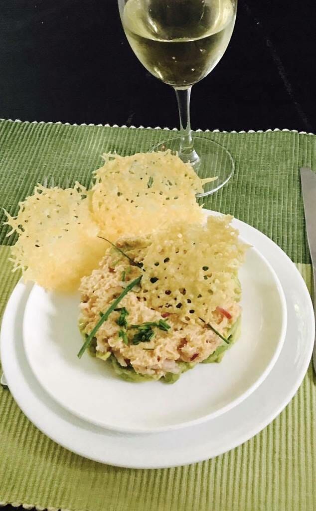 Tartare de crabe à l’avocat