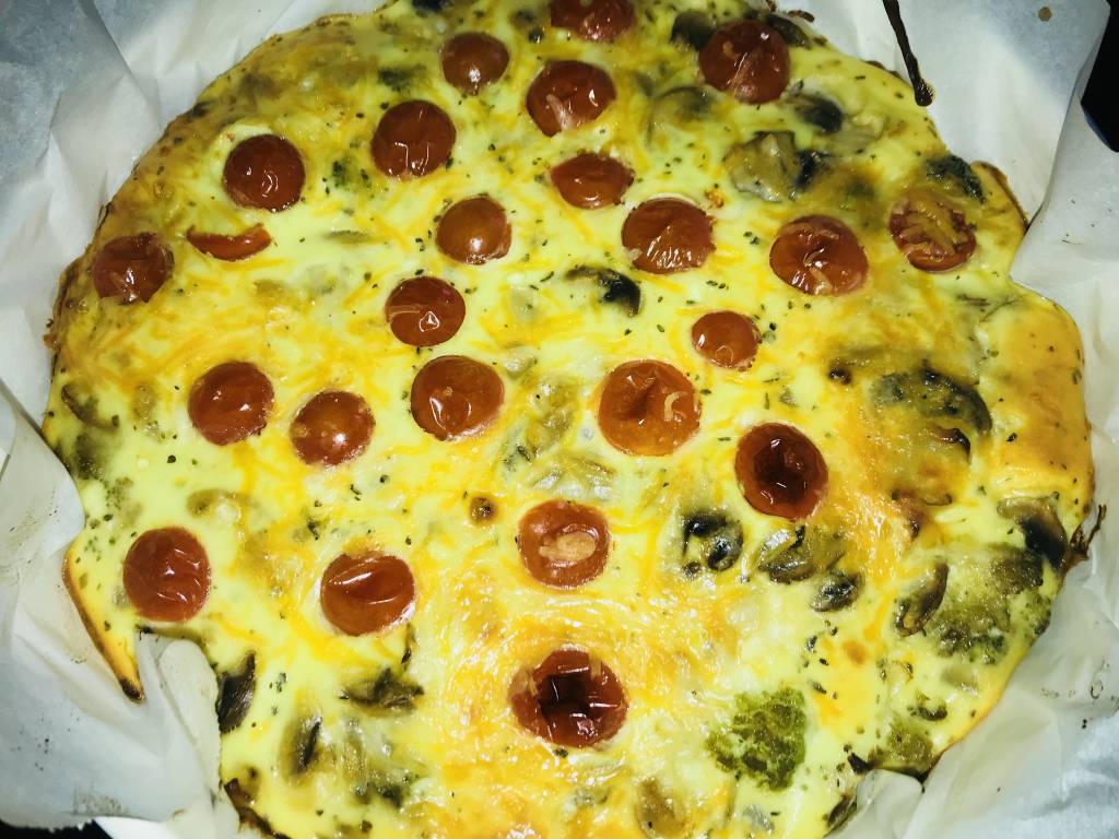 Quiche sans pâte saumon fumé et légumes