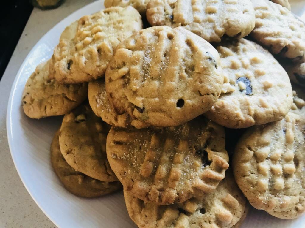 Cookies au beurre de cacahuètes et pépites de chocolat