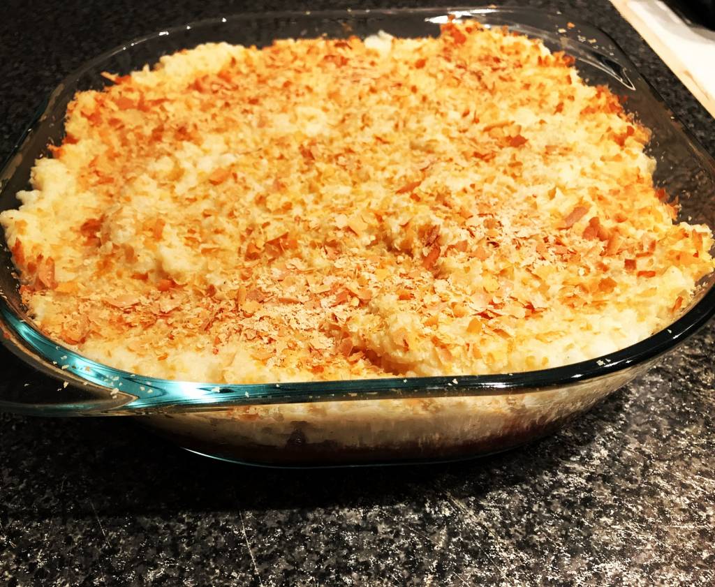 Chou fleur et viande hachée façon parmentier