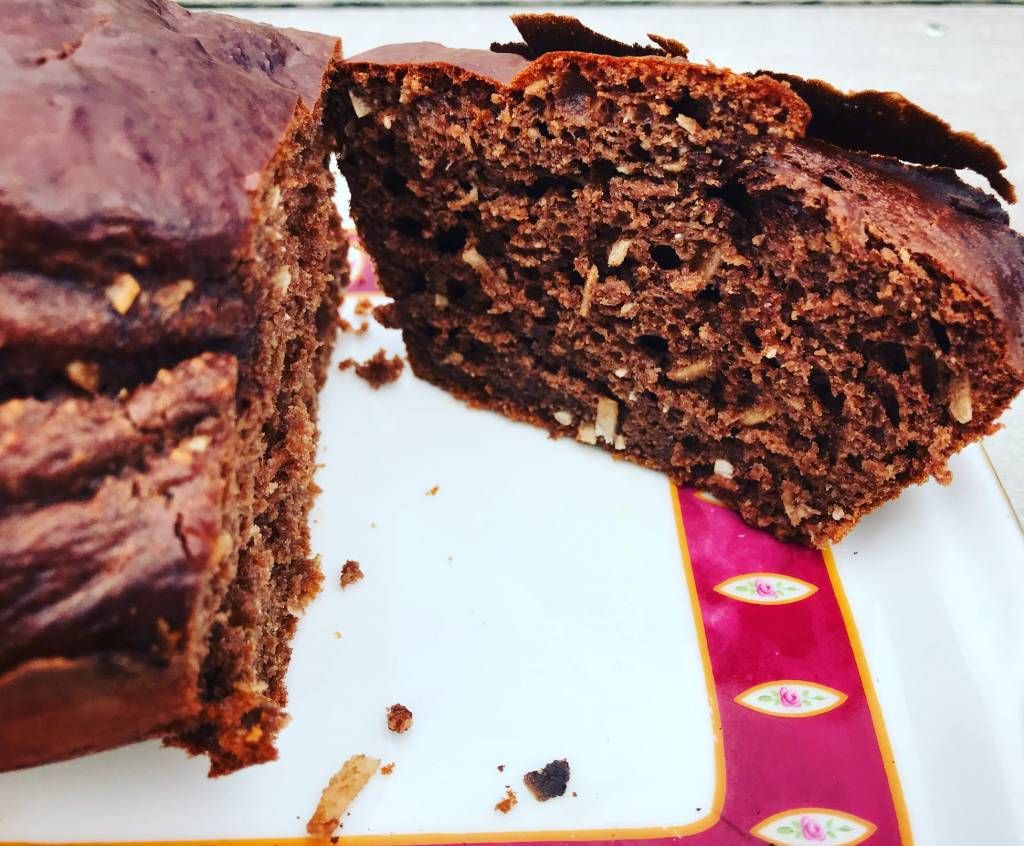 Mon cake allégé chocolat coco fleur d&rsquo;oranger