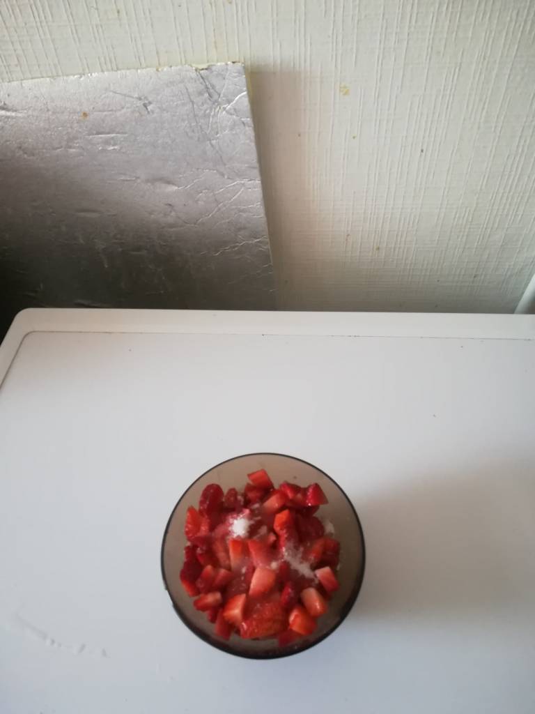 Salade de fraises et kiwi